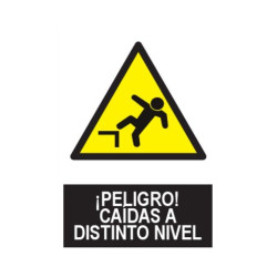 SEÑAL ¡PELIGRO! CAIDA A DISTINTO NIVEL 21x29CM
