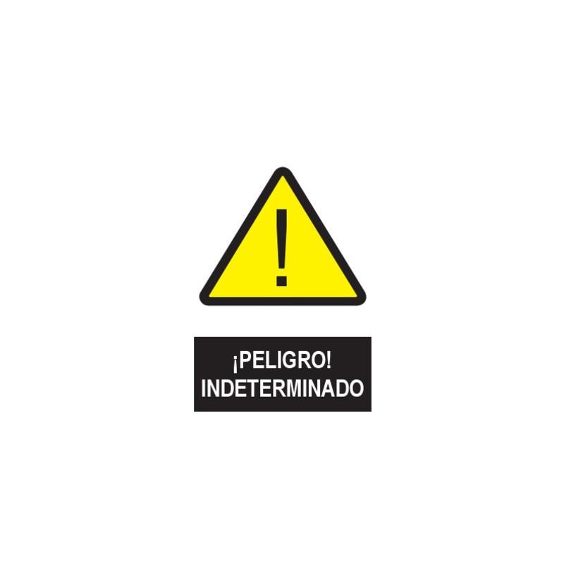 SEÑAL PELIGRO 21x29CM