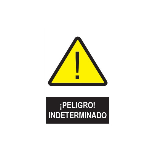 SEÑAL PELIGRO 21x29CM