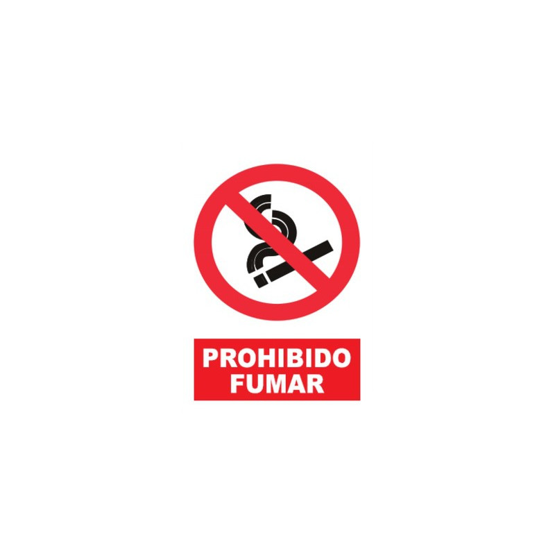 SEÑAL PROHIBIDO FUMAR 21x29CM