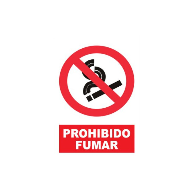 SEÑAL PROHIBIDO FUMAR 21x29CM