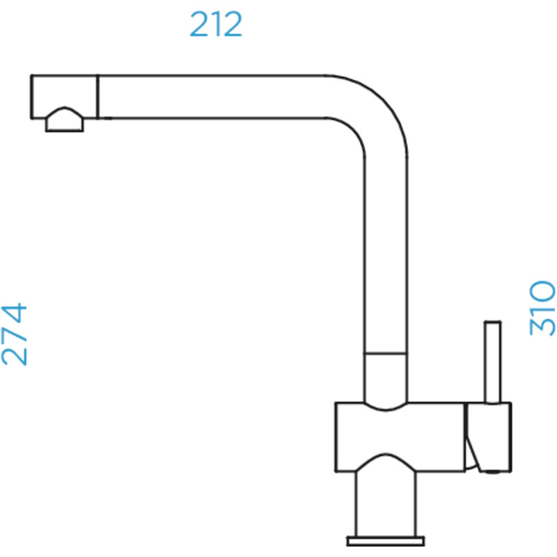 GRIFO EPOS FIJO CROMO VERAVENT