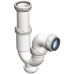 SIFON CURVO EXTENSIBLE SALIDA HORIZONTAL 1" 1/2 MOD.1-20