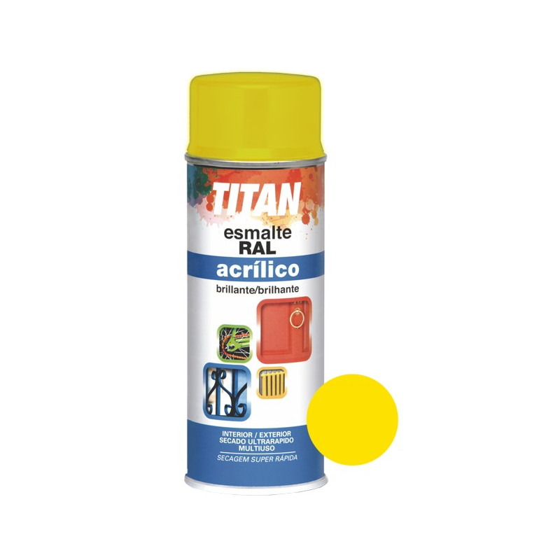 SPRAY ESM. ACRILICO AMARILLO RAL1021 400ML