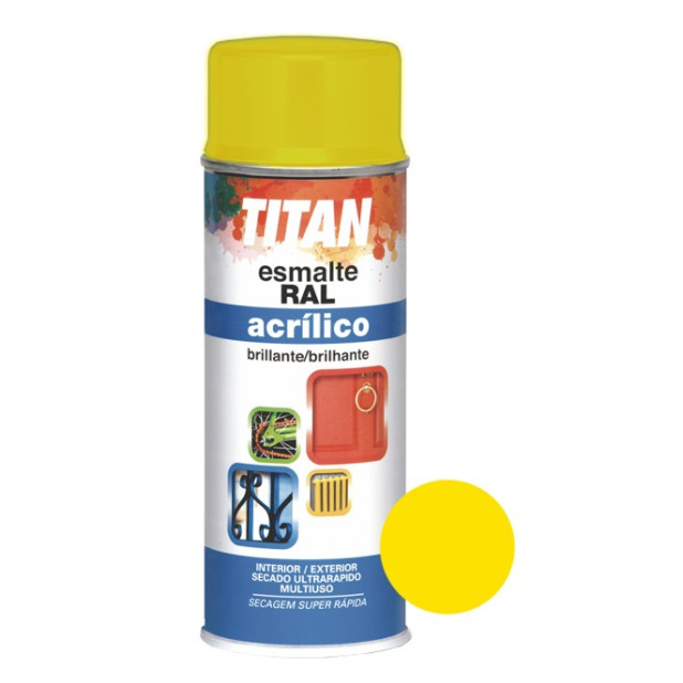 SPRAY ESM. ACRILICO AMARILLO RAL1021 400ML