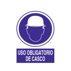 SEÑAL USO OBLIGATORIO DE CASCO  21x29CM