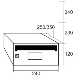 BUZON MONCAYO TITANIO 240x250 G1
