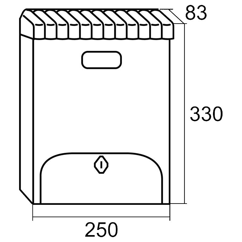 BUZON GARDEN ABS ANTRACITA