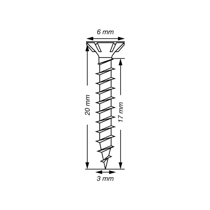 TIRAFONDO SPAX C/P T10 3x20 INOX A2
