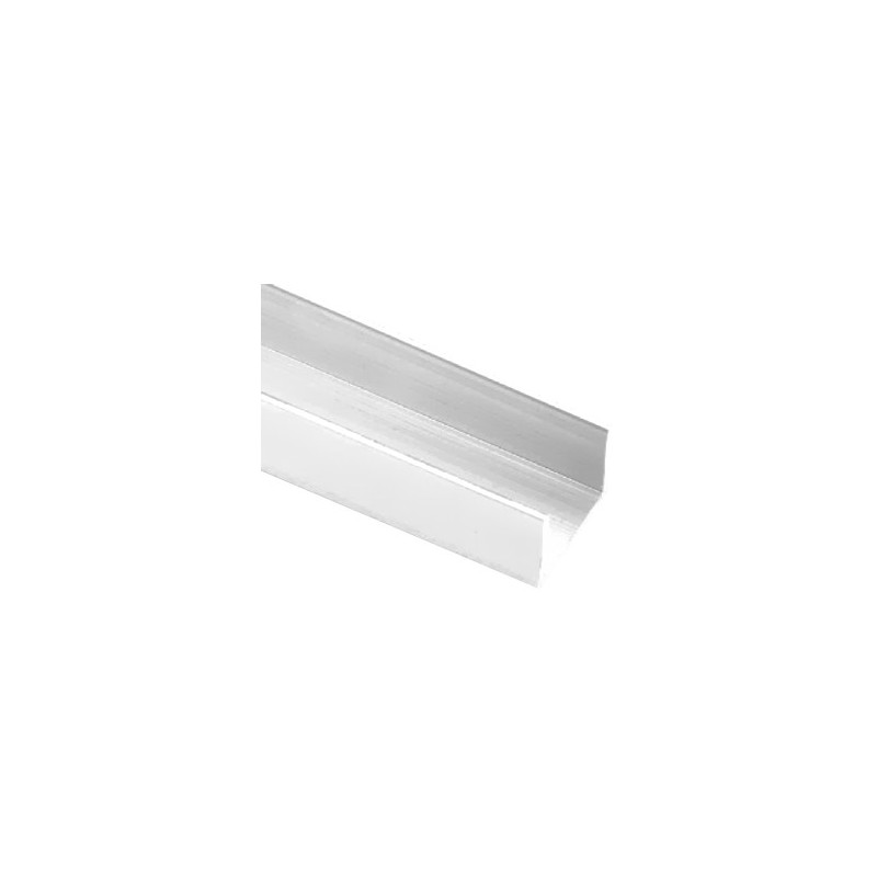 PERFIL EN .U. 16mm. 3MTS. BLANCO