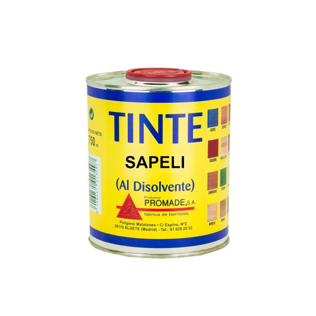 TINTE AL DISOLVENTE SAPELI 750ML
