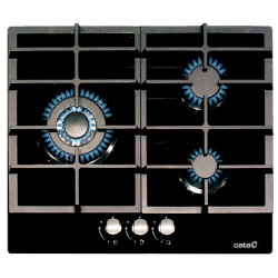 PLACA GAS CRISTAL CATA MOD.LCIB 6021 NEGRO