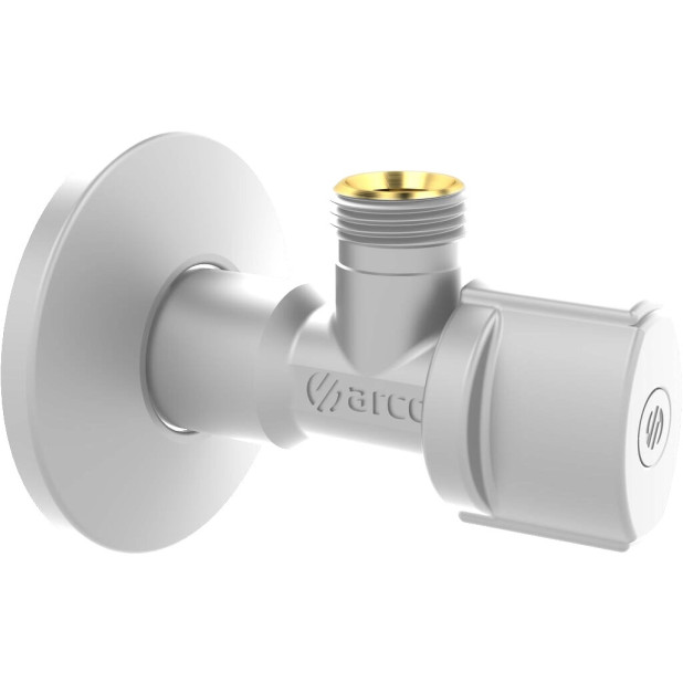 VALVULA ESCUADRA PN16 1/2Mx3/8M A-80 BLANCA