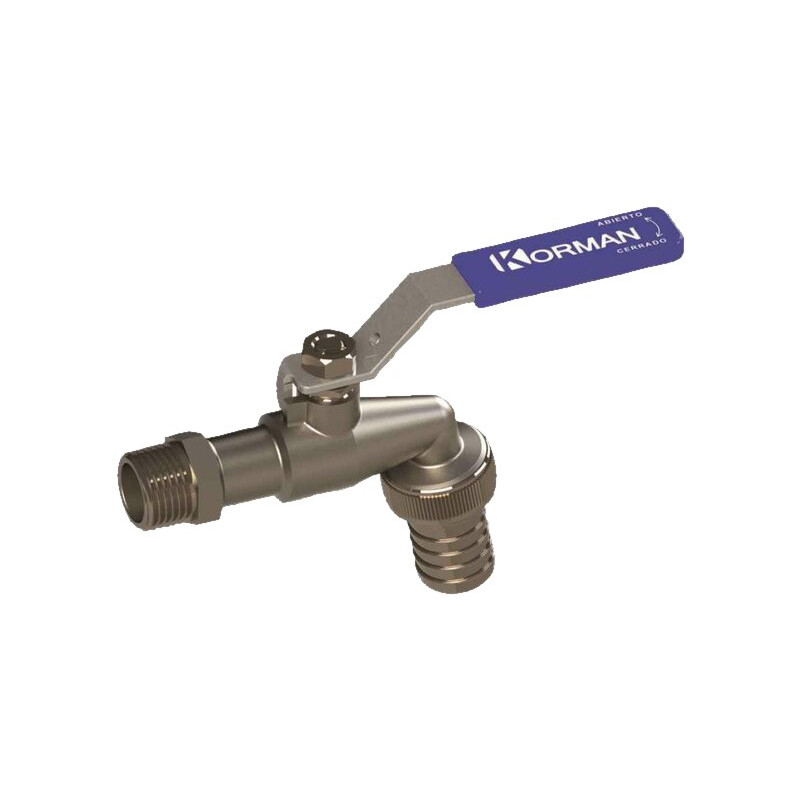 GRIFO CURVO KORMAN 3/4x1" PALANCA