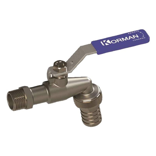 GRIFO CURVO KORMAN 3/4x1" PALANCA