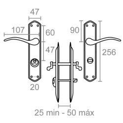 JGO MANILLA CONDENA 47mm IZQ 202 NIQUEL