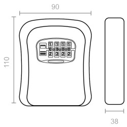 GUARDALLAVES CAJA C/COMBINACION CN9