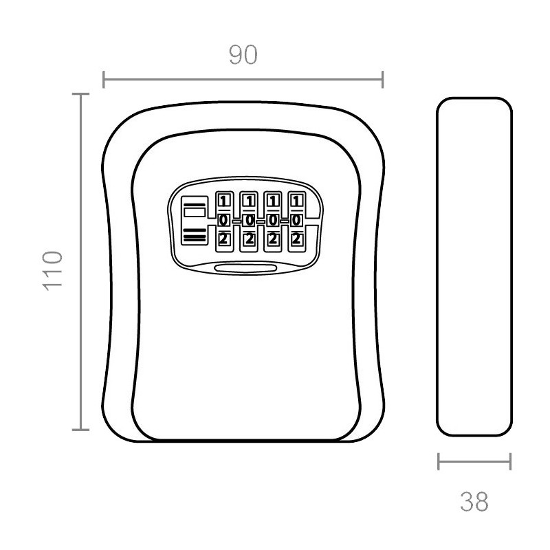 GUARDALLAVES CAJA C/COMBINACION CN9