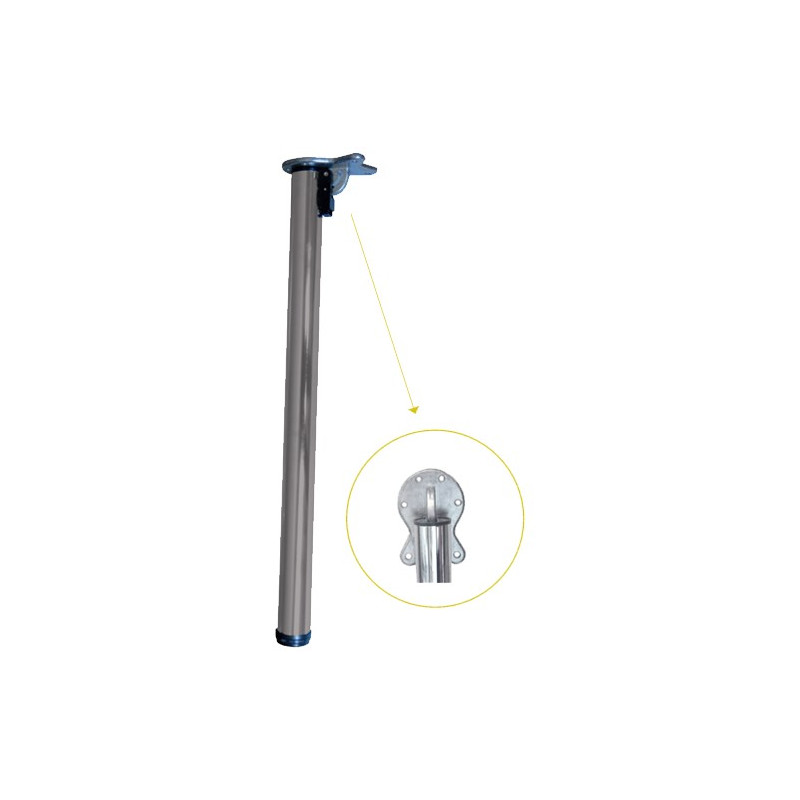 PATA MESA PLEGABLE PT05 710x50mm NIQUEL SAT