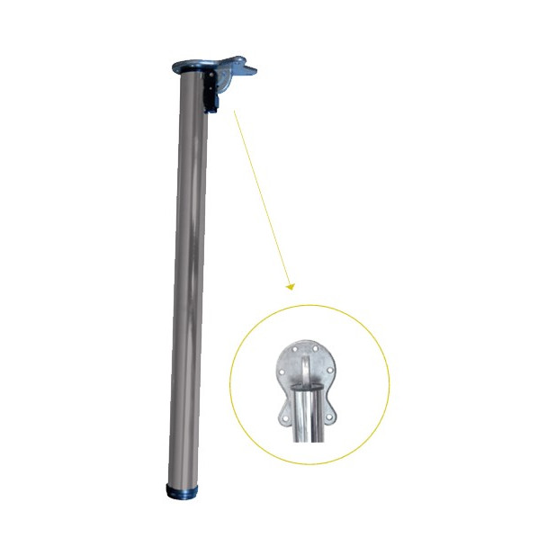 PATA MESA PLEGABLE PT05 710x50mm NIQUEL SAT