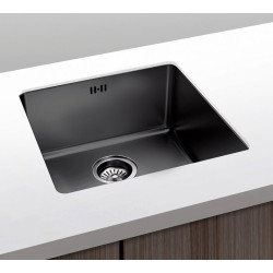 FREGADERO BERLIN 500X400MM ARENADO NEGRO