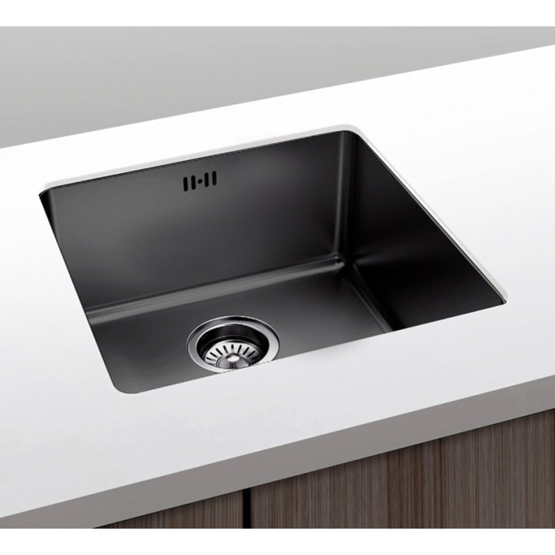 FREGADERO BERLIN 500X400MM ARENADO NEGRO