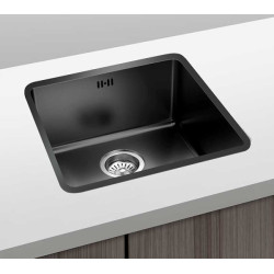 FREGADERO BERLIN 500X400MM ARENADO NEGRO