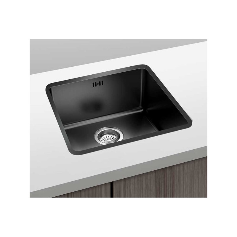 FREGADERO BERLIN 500X400MM ARENADO NEGRO