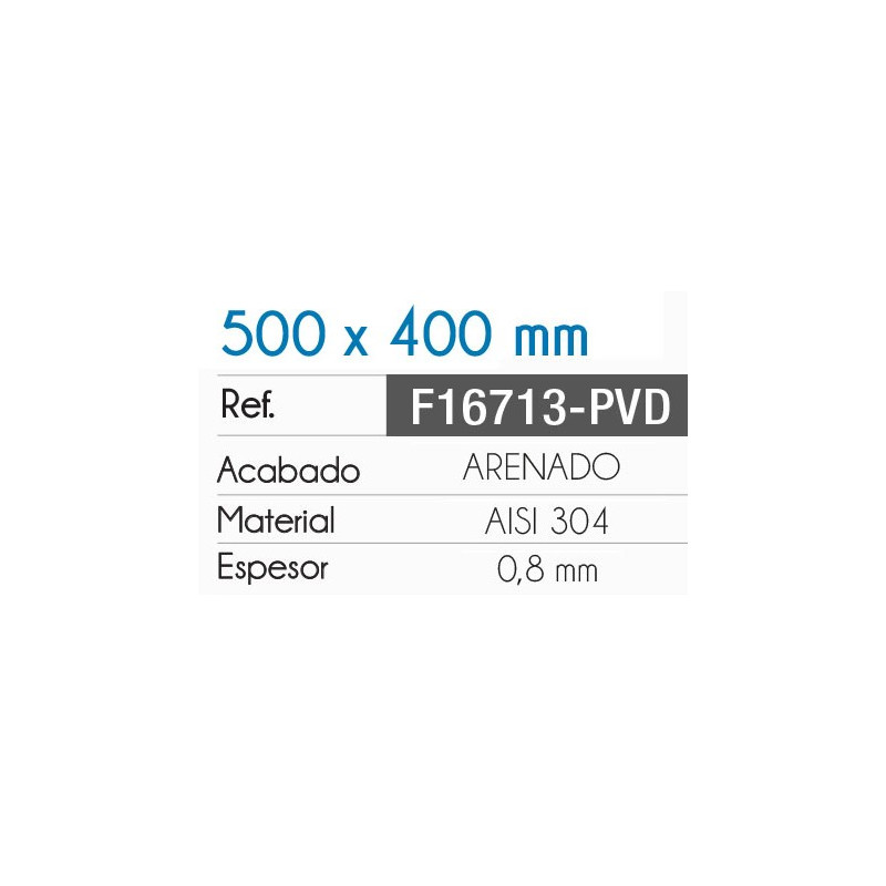 FREGADERO BERLIN 500X400MM ARENADO NEGRO