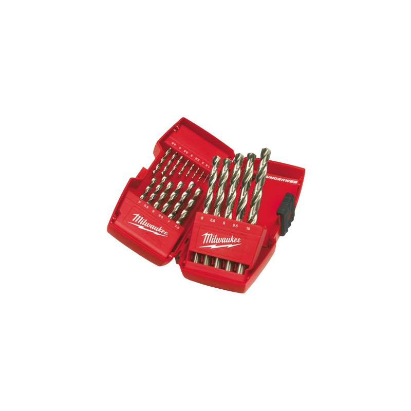 ESTUCHE 19 BROCAS MILWAUKEE THUNDERWEB HSS-G