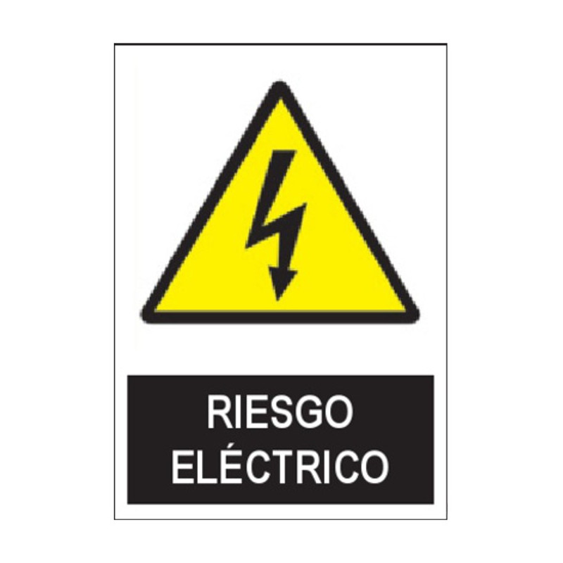 SEÑAL RIESGO ELECTRICO 40x30CM