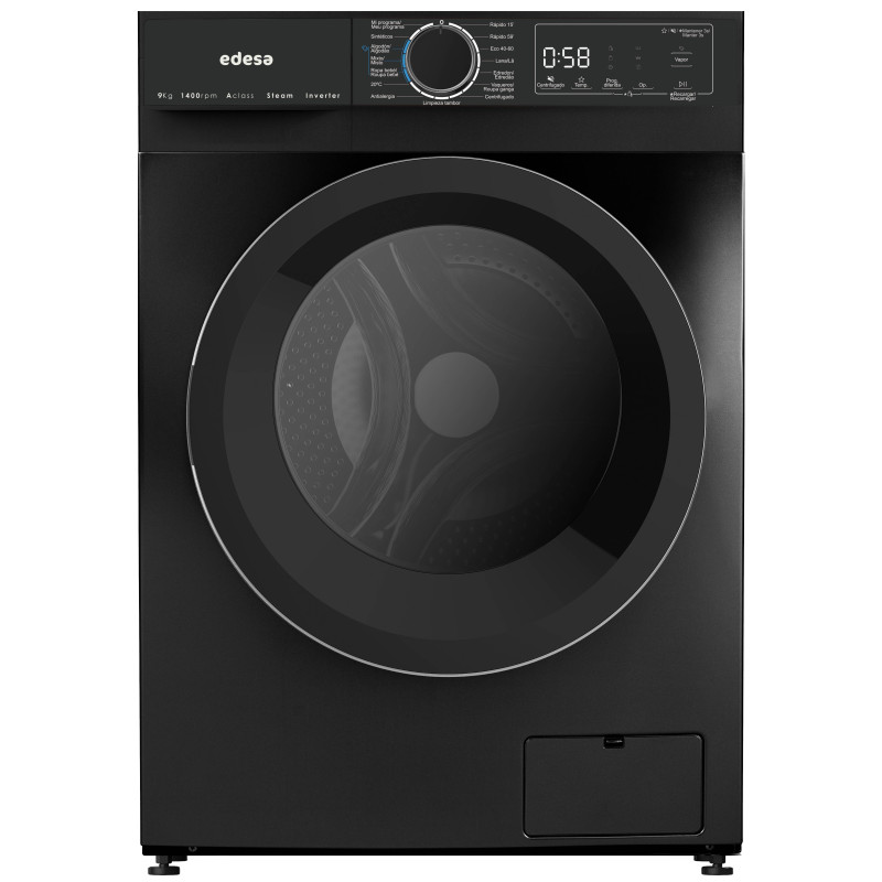 LAVADORA EDESA 9KG. NEGRA EWF-9400 MTBK