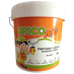 PINTURA PLASTICA BRICO MG BLANCA EXT.-INT. 20KG.