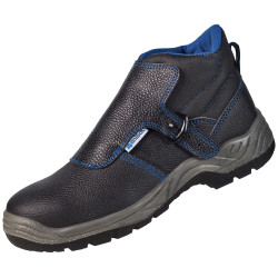 BOTA MOD. VULCANO PIEL METAL NEGRO