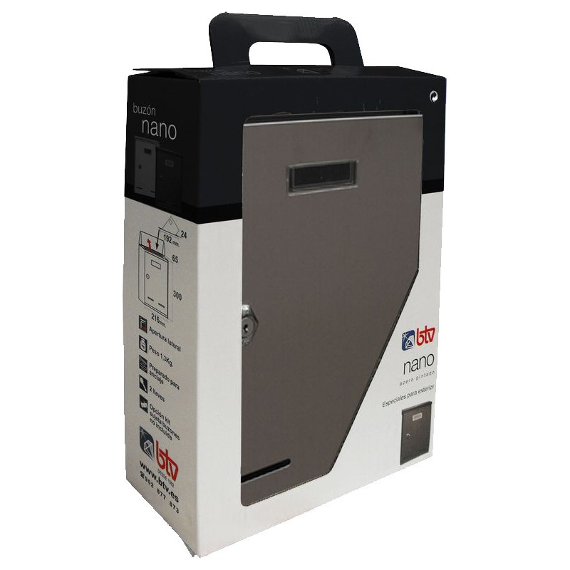 BUZON NANO ACERO INOXIDABLE