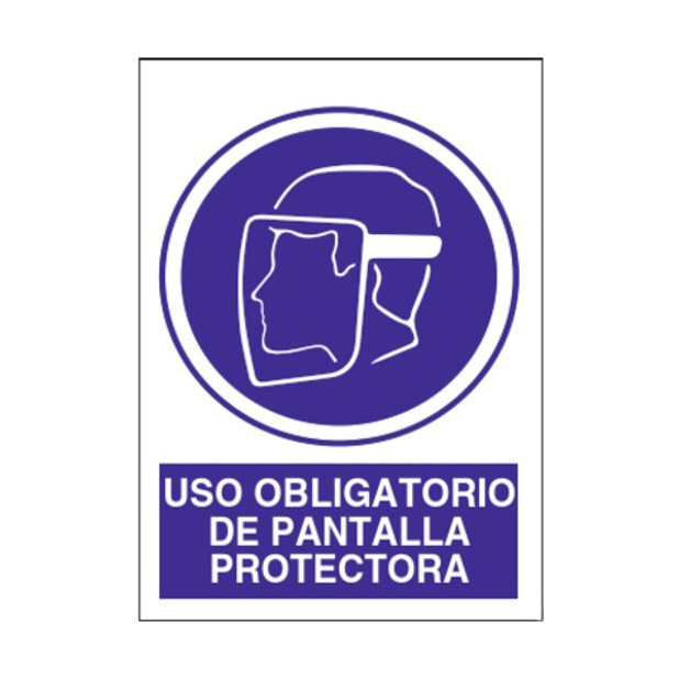SEÑAL OBLIGATORIO EL USO PANTALLA PROTECTORA 21x29CM