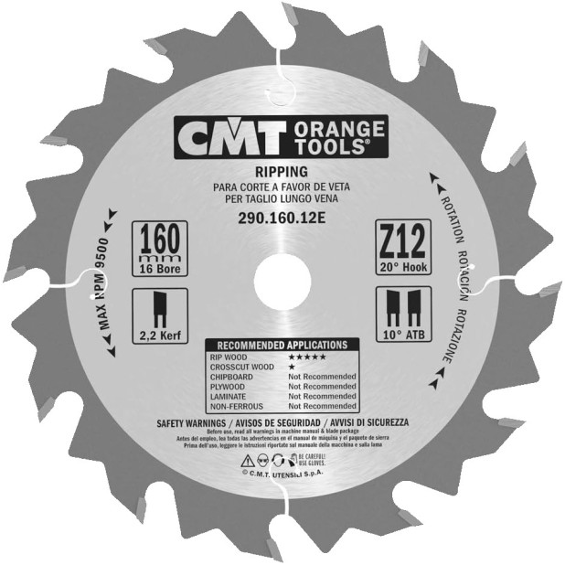 SIERRA CIRCULAR CMT 160x2.6x16 Z-12E