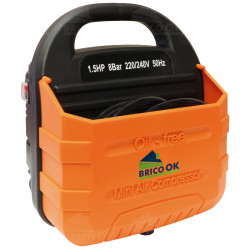 COMPRESOR S/ACEITE "BRICO O.K" MOD.CM-1.5/P"