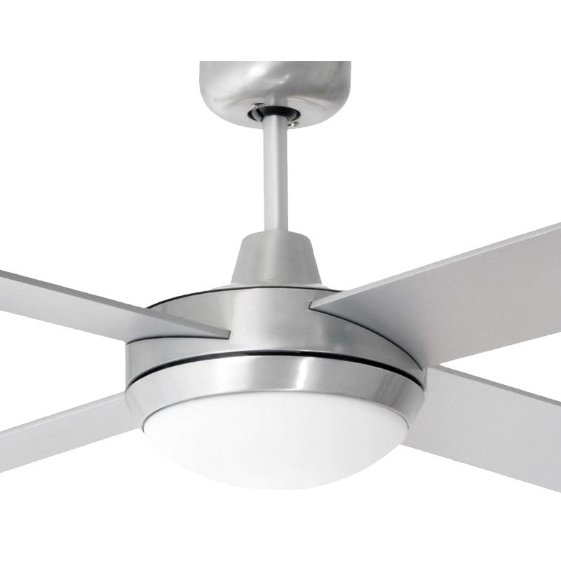 VENTILADOR TECHO LARRYHOUSE PLATA C/LUZ 4 ASPAS 152CM