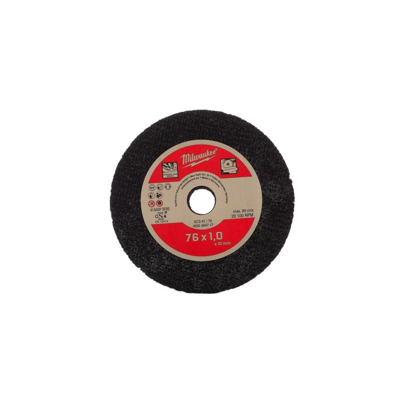 DISCO ABRASIVO MILWAUKEE 76MM 5UDS