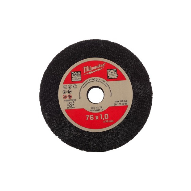 DISCO ABRASIVO MILWAUKEE 76MM 5UDS