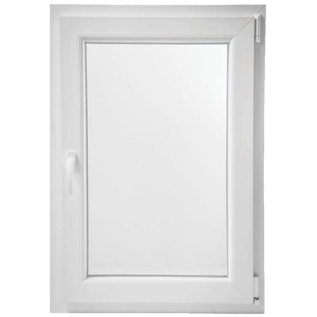VENTANA PVC 1 HOJA BLANCA 1000x800 DCHA. C/MANILLA