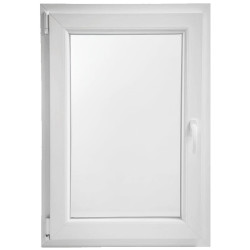 VENTANA PVC 1 HOJA BLANCA 1000x800 IZQ. C/MANILLA