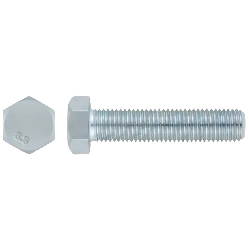 TORNILLO METRICO ZINC. DIN 933 M10x45 C/HEXAG.