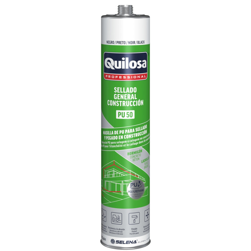 SILICONA PEGADO Y SELLADO CONSTRUCCION PU 50 600ML