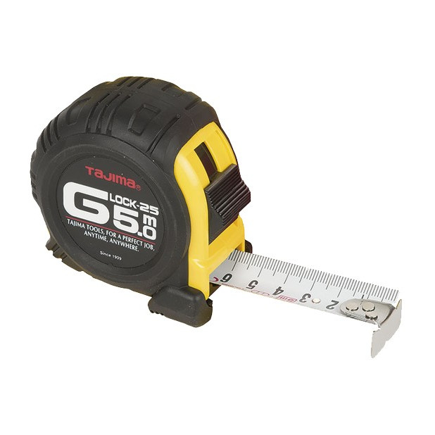 FLEXOMETRO TAJIMA G-LOCK 25 5MTS.