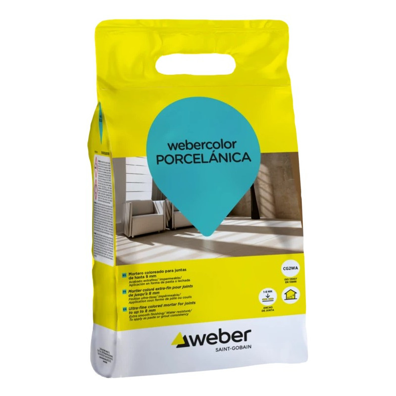 WEBERCOLOR PORCELANICA 5KG PIEDRA