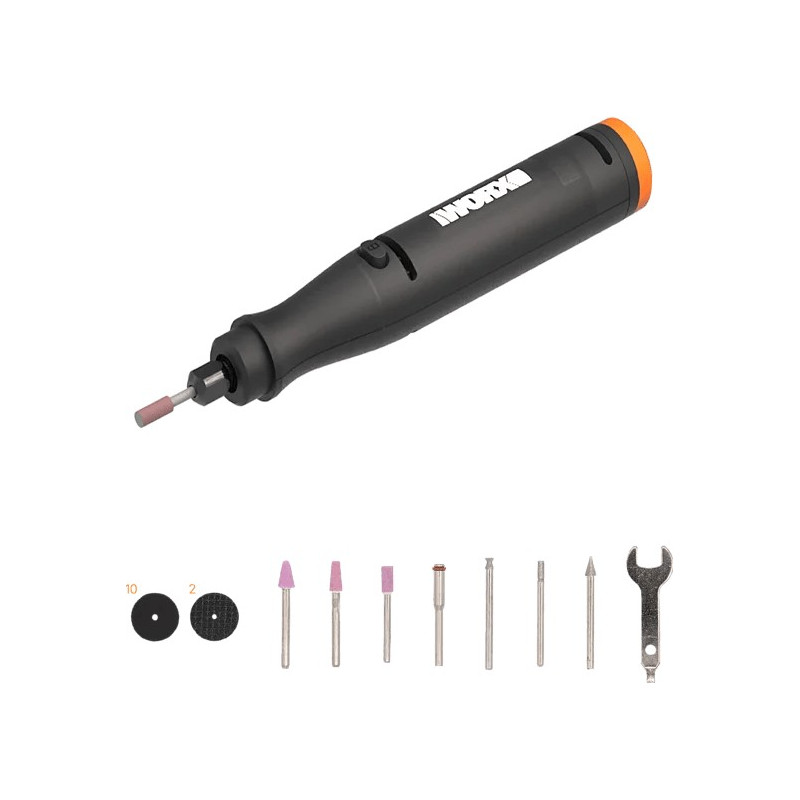 HERRAM. ROTATIVA M. WORX WX739 20V 2.0AH BL+30ACC. + REGALO BATERIA WA351.1