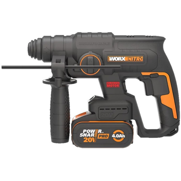 MARTILLO SDS PLUS WORX WX381 20V 1BAT 2.0AH + REGALO BATERIA WA351.1