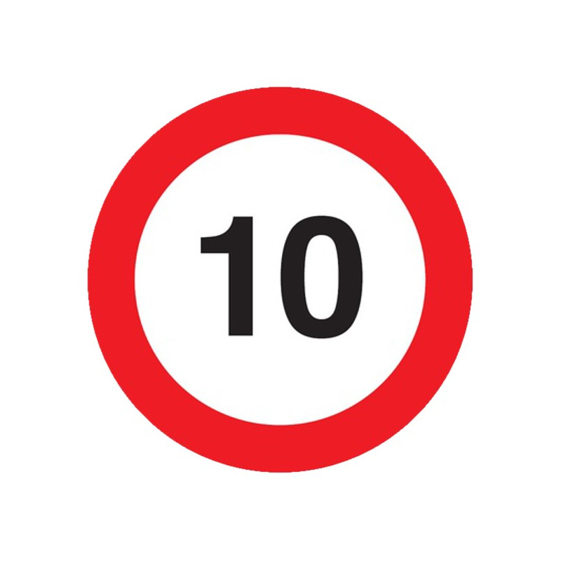 SEÑAL VELOCIDAD MAXIMA 10KM ECO-50